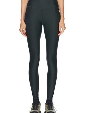 Alo Yoga Airlift 7/8 High Waist Charcoal Green Leggings NWT Size Medium